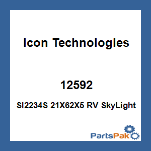 Icon Technologies 12592; Sl2234S 21X62X5 RV SkyLight