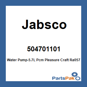 Jabsco 504701101; Water Pump-5.7L Pcm Pleasure Craft Ra057034