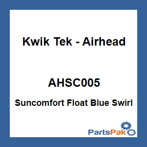 Kwik Tek - Airhead AHSC-005; Suncomfort Float Blue Swirl