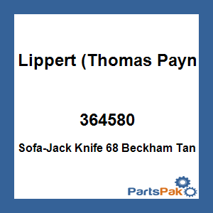 Lippert (Thomas Payne) 364580; Sofa-Jack Knife 68 Beckham Tan