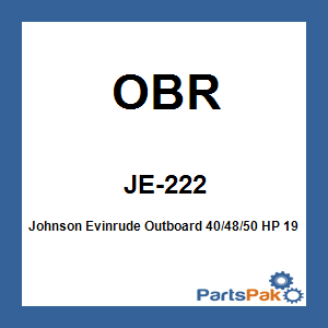 OBR JE-222; Fits Johnson Evinrude Outboard 40/48/50 HP 1989-2005 Water Pump Kit OEM# 438592