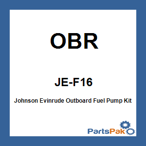 OBR JE-F16; Fits Johnson Evinrude Outboard Fuel Pump Kit 1990-2005 OEM# 438616