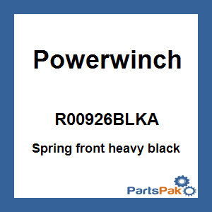 Powerwinch R00926BLKA; Spring front heavy black