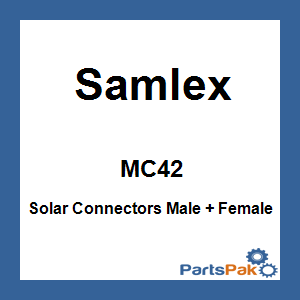 Samlex MC4-2; Solar Connectors Male + Female