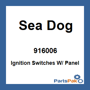 Sea Dog 916006; Ignition Switches W/ Panel