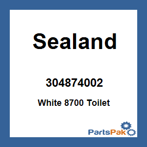 Sealand 304874002; White 8700 Toilet
