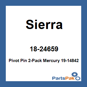 Sierra 18-24659; Pivot Pin 2-Pack Mercury 19-14842