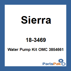 Sierra 18-3469; Water Pump Kit OMC 3854661