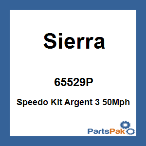 Sierra 65529P; Speedo Kit Argent 3 50Mph