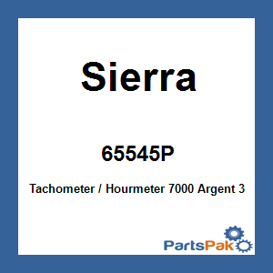 Sierra 65545P; Tachometer / Hourmeter 7000 Argent 3