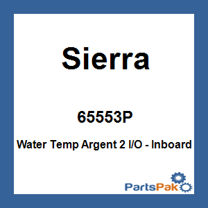 Sierra 65553P; Water Temp Argent 2 I/O - Inboard