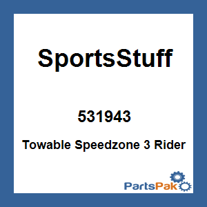 SportsStuff 531943; Towable Speedzone 3 Rider Inflatable Towable Tube