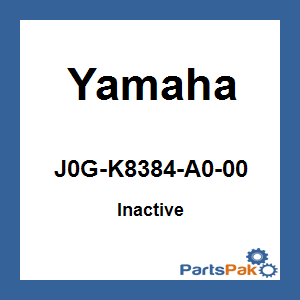 Yamaha J0G-K8384-A0-00 Bolt; New # J0P-K8384-00-00