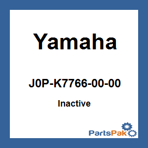 Yamaha J0P-K7766-00-00 Label, Warning 6; New # J0P-K7766-01-00