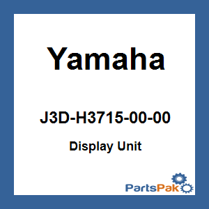 Yamaha J3D-H3715-00-00 U-Max Display Cabinet; New # J3D-F83P0-00-00