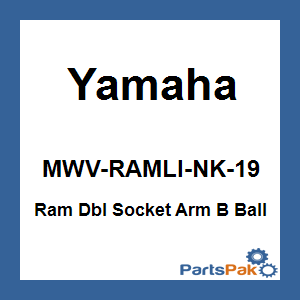 Yamaha MWV-RAMLI-NK-19 Ram Double Socket Arm B Ball; MWVRAMLINK19