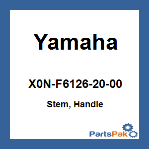 Yamaha X0N-F6126-20-00 Stem, Handle; X0NF61262000