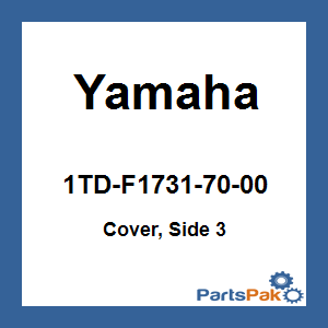 Yamaha 1TD-F1731-70-00 Cover, Side 3; 1TDF17317000