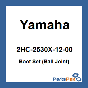 Yamaha 2HC-2530X-12-00 Boot Set (Ball Joint); 2HC2530X1200