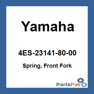 Yamaha 4ES-23141-80-00 Spring, Front Fork; 4ES231418000