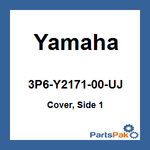 Yamaha 3P6-Y2171-00-UJ Cover, Side 1; 3P6Y217100UJ