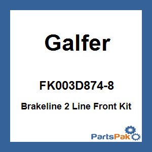 Galfer FK003D874-8; Brakeline 2 Line Front Kit