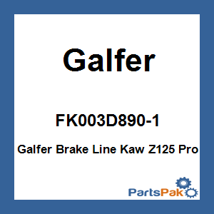 Galfer FK003D890-1; Galfer Brake Line Kawasaki Z125 Pro