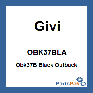 Givi OBK37BLA; Obk37B Black Outback Side Case Left 37 Liter