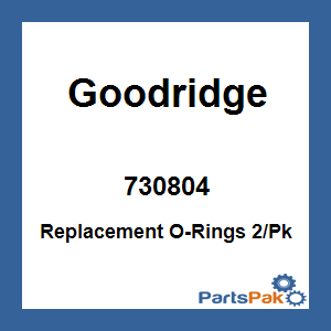 Goodridge 730804; Replacement O-Rings 2-Pack