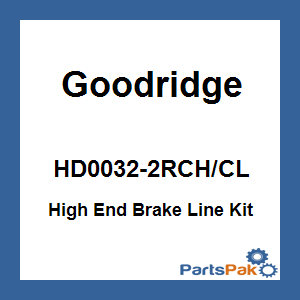 Goodridge HD0032-2RCH/CL; High End Brake Line Kit Touring Rear