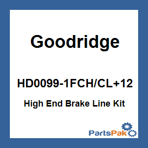 Goodridge HD0099-1FCH/CL+12; High End Brake Line Kit Touring Abs +12