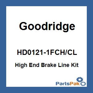 Goodridge HD0121-1FCH/CL; High End Brake Line Kit Sportster Front