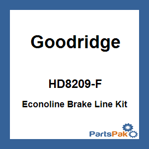 Goodridge HD8209-F; Econoline Brake Line Kit Softail Single Front