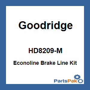 Goodridge HD8209-M; Econoline Brake Line Kit Softail Single Front