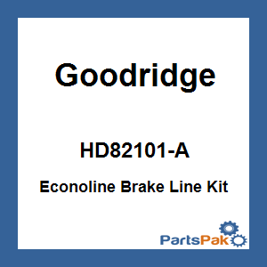 Goodridge HD82101-A; Econoline Brake Line Kit Softail Single Front