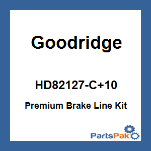 Goodridge HD82127-C+10; Premium Brake Line Kit Touring Abs Clear +10