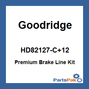 Goodridge HD82127-C+12; Premium Brake Line Kit Touring Abs Clear +12