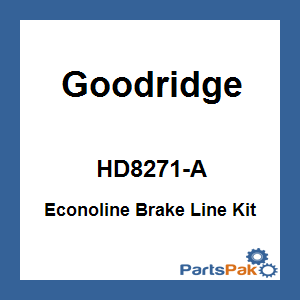 Goodridge HD8271-A; Econoline Brake Line Kit Softail Single Front
