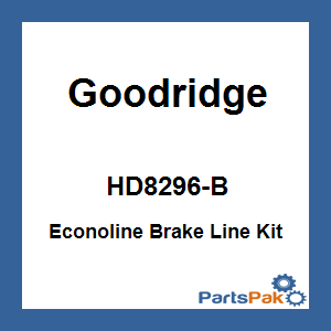 Goodridge HD8296-B; Econoline Brake Line Kit Softail Rear
