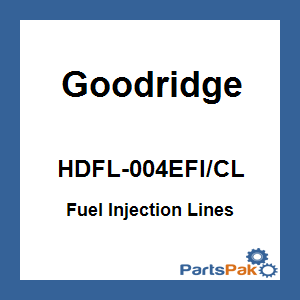 Goodridge HDFL-004EFI/CL; Fuel Injection Lines Clear