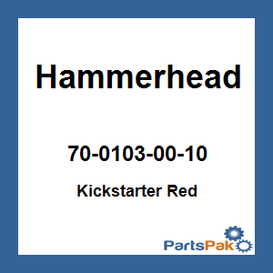 Hammerhead 70-0103-00-10; Kick Starter Red