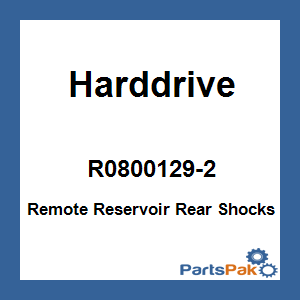 Harddrive R0800129-2; Remote Reservoir Rear Shocks 12.5-inch Hd