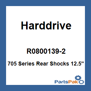 Harddrive R0800139-2; 705 Series Rear Shocks 12.5-inch Hd Preload Adjustable