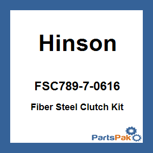 Hinson FSC789-7-0616; Fiber Steel Clutch Kit