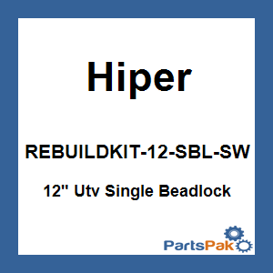 Hiper REBUILDKIT-12-SBL-SW; 12-inch Utv Single Beadlock Bolt Kit
