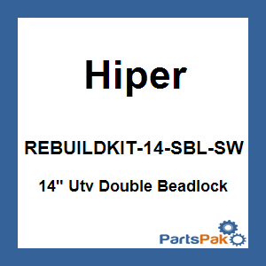 Hiper REBUILDKIT-14-SBL-SW; 14-inch Utv Double Beadlock Bolt Kit