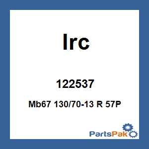 IRC 122537; Mb67 130/70-13 R 57P
