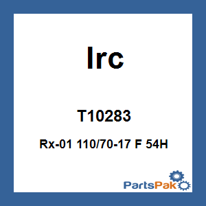 IRC T10283; Rx-01 110/70-17 F 54H