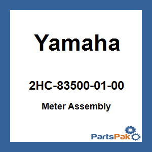 Yamaha 2HC-83500-01-00 Meter Assembly; 2HC835000100