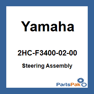 Yamaha 2HC-F3400-02-00 Steering Assembly; New # 2HC-F3400-04-00